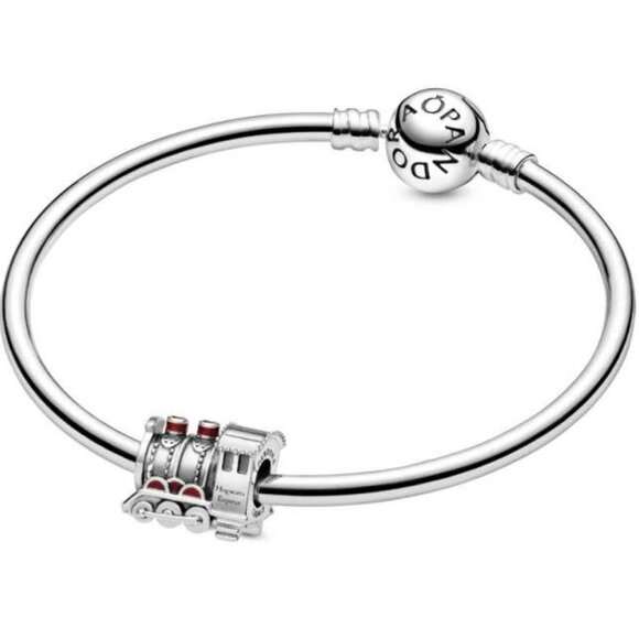 PANDORA Harry Potter, Hogwarts Express Train Charm Authentic Silver Red Enamel - Picture 5 of 16